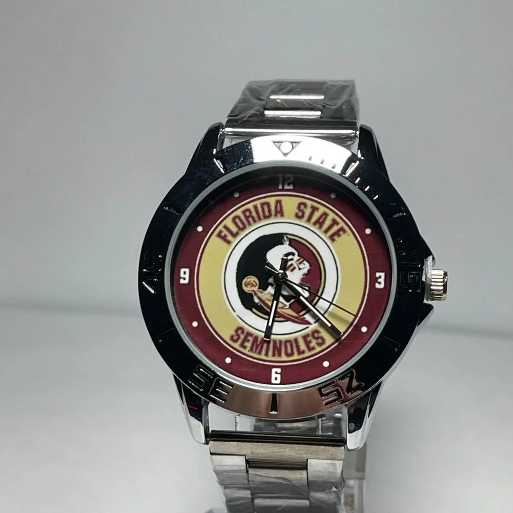 Florida State Seminoles NCAA Stainless Steel Men's Watch NEW!!